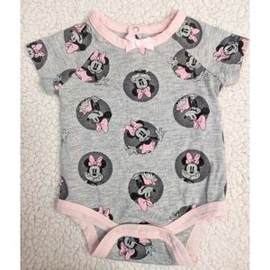 Baby girl Minnie Mouse onesie diaper cover Newborn